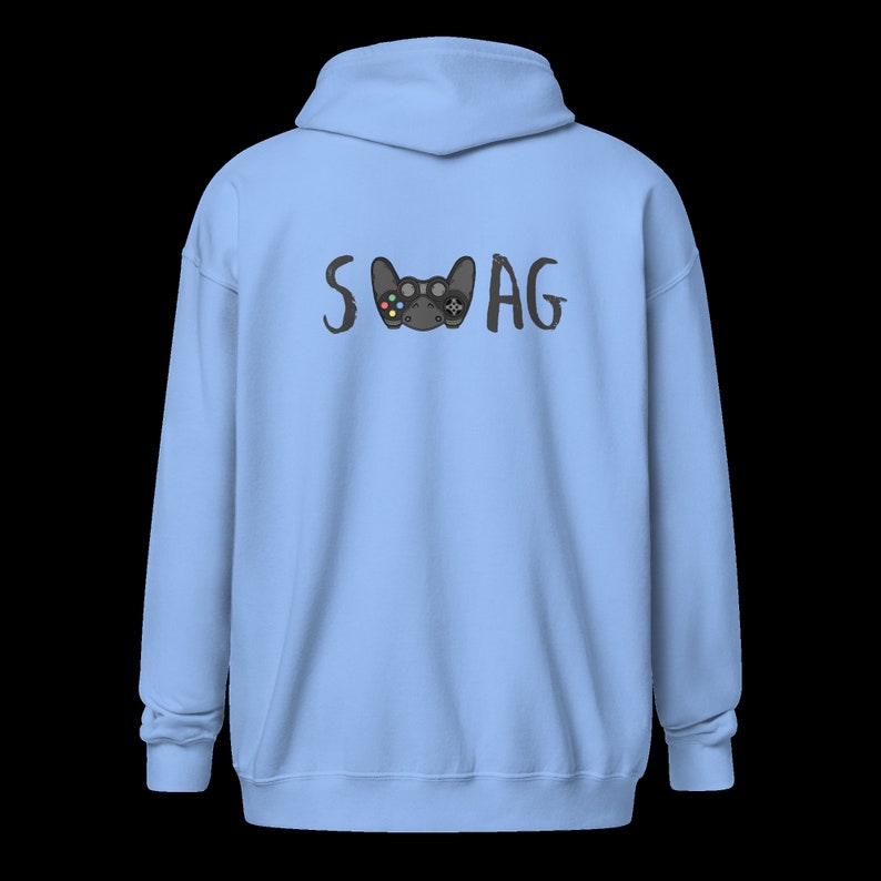 SWAG Unisex heavy blend zip hoodie Black text Gamer hoodie Gamer shirt Gamer gear image 8