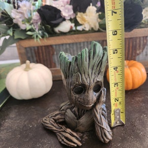 3D Resin Printed Groot Planter Handcrafted Collectible Groot Resin Model image 4