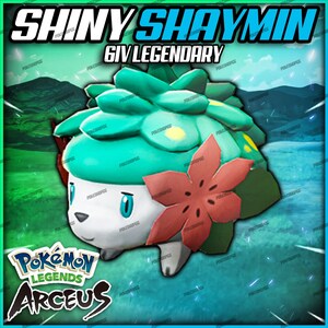 Pokemon Legends Arceus Shiny Shaymin Max Effort Levels 6IV-EV Trained