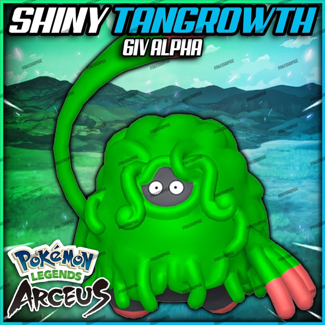 Shiny Tangrowth / Alpha / 6IV / Max Effort Levels / Best Stats - Etsy  Denmark
