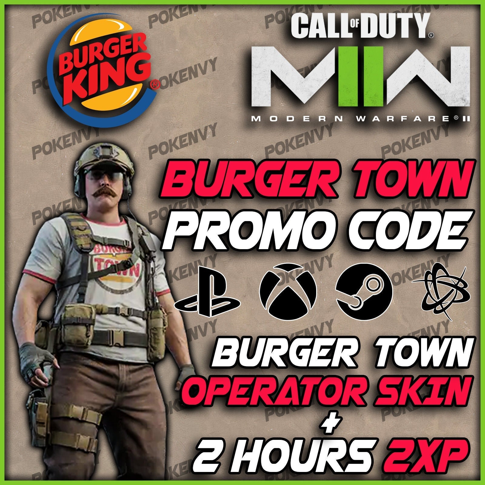 Call of Duty: Modern Warfare II - Burger King Operator Skin (WARZONE 2.0)