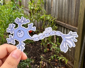 Neuron Sticker| Neurology, Neuroscience | Laptop, notebook, phone case