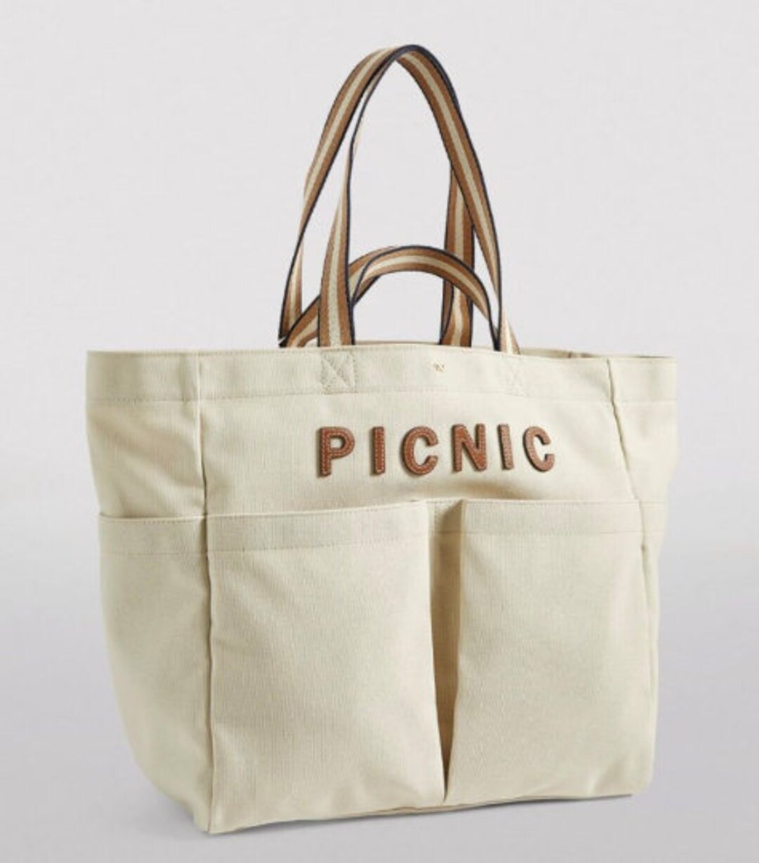 Preloved Anya Hindmarch Picnic Household Canvas Tote Shoulder Etsy UK