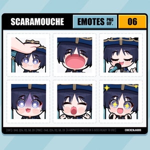 Genshin Wanderer Emote pack 06 | Twitch Emote | Discord Emote