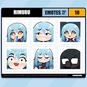 Rimuru Animated Emotes pack 10 | Emot Twitch