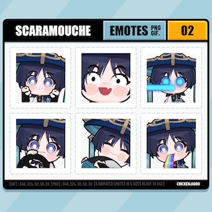 Genshin Wanderer Emote pack 02 | Twitch Emote | Discord Emote