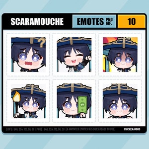 Genshin Wanderer Emote pack 10 | Twitch Emote | Discord Emote