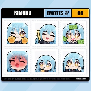 Rimuru Animated Emotes pack 06 | Emot Twitch