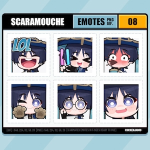 Genshin Wanderer Emote pack 08 | Twitch Emote | Discord Emote