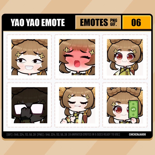 Genshin Yaoyao Emote Pack 06 - Etsy