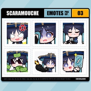 Genshin Wanderer Emote pack 03 | Twitch Emote | Discord Emote