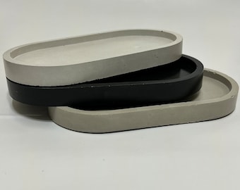 Oval Concrete Catch it all Tray