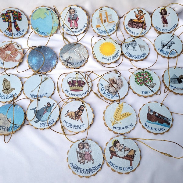 Jesse Tree Ornaments Etsy