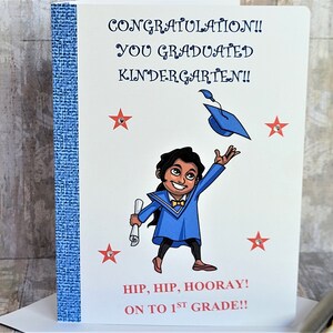 Kindergarten Graduation Card 6.25 X 4.50 - Etsy