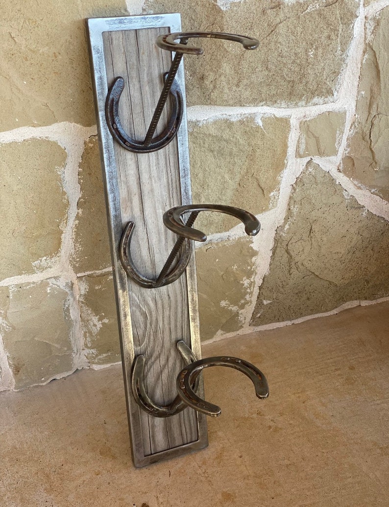 HORSESHOE HAT RACK/ 3 Hat Etsy