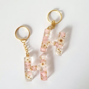 Le Cove Resin Keyring Pink Flora image 4