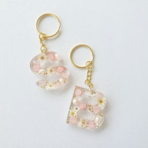 Le Cove Resin Keyring Pink Flora image 3