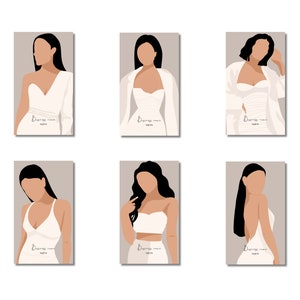 Modèles de cartes de présentation de bijoux pour femmes à la mode pour les propriétaires de bijouteries, supports de présentation de boucles d'oreilles de collier imprimables pour les petites entreprises