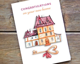 New Home Printable Card Congratulations Printable Card - Etsy