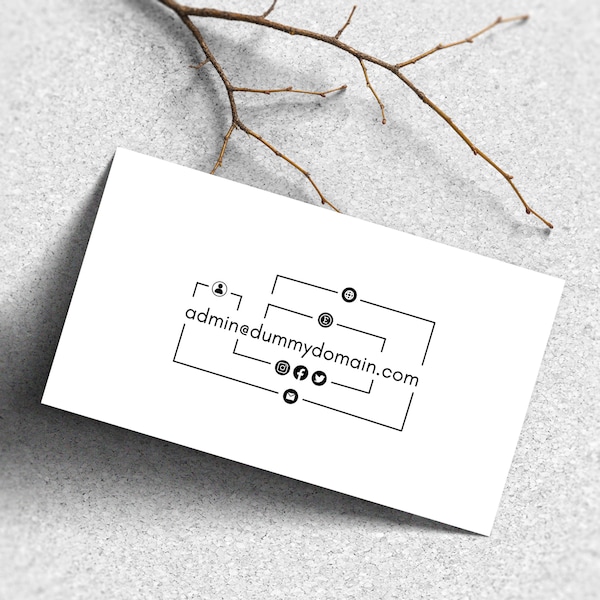 Modern Minimal Business Card Design, Simple Elegant Uncluttered Customized Business Branding Solution, Buy with Confidence, Digital Download