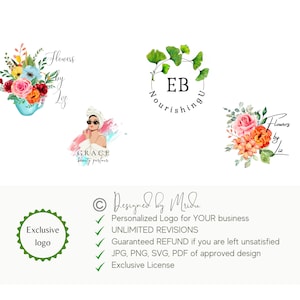 Custom Logo Design for your Business, Customized Business Branding, Professional Logo, Buy with Confidence, Guaranteed Refund if Unhappy