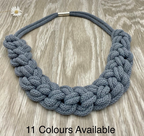 Necklace. Macrame Knot. Statement Necklace. Macrame. Rope Necklace