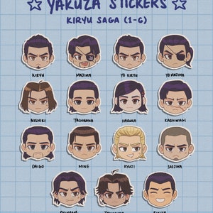 Chibi Yakuza Stickers (PLEASE READ DESCRIPTION)