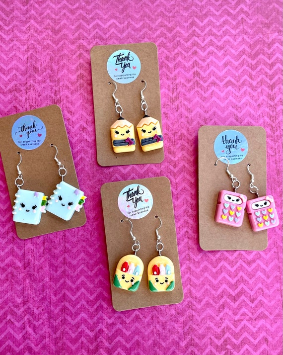 School earrings, teacher gift earrings, back to school