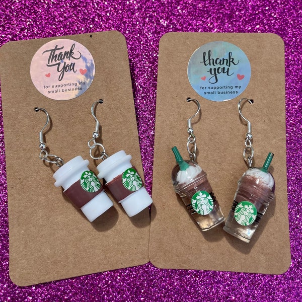Starbucks Earrings Etsy