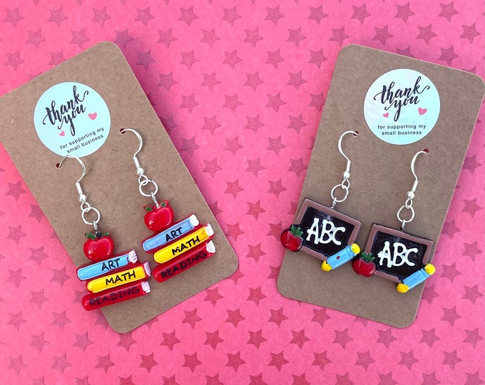 Funny Teacher Student Dangle Earrings - Colorful Tassel Back-to-School Jewelry For Women, Teacher Appreciation Gift