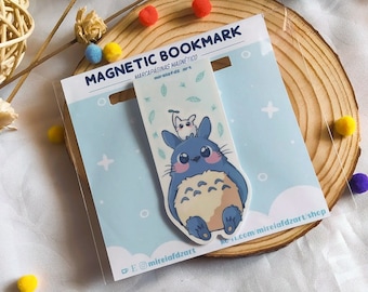 Totoro magnetiskt bokmärke: Ghibli anime bokälskare present