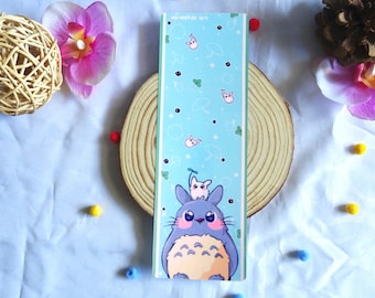 Marcapáginas hecho a mano de ghibli, marcapaginas de totoro, calcifer, princesa mononoke, regalos para amantes de los libros, susuwatari