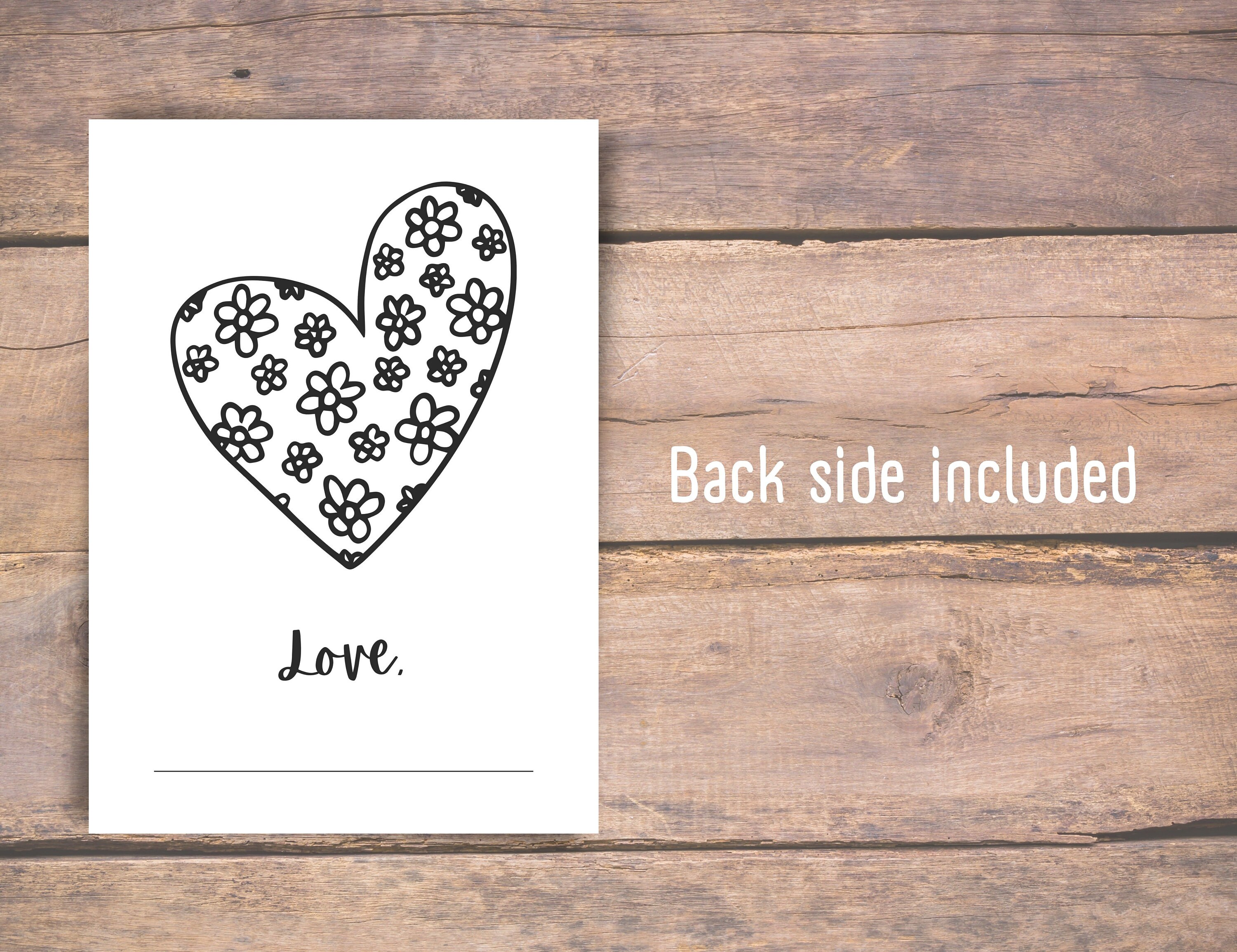 Printable Colourable Card for Grandma Fill in the Blank Card for ...