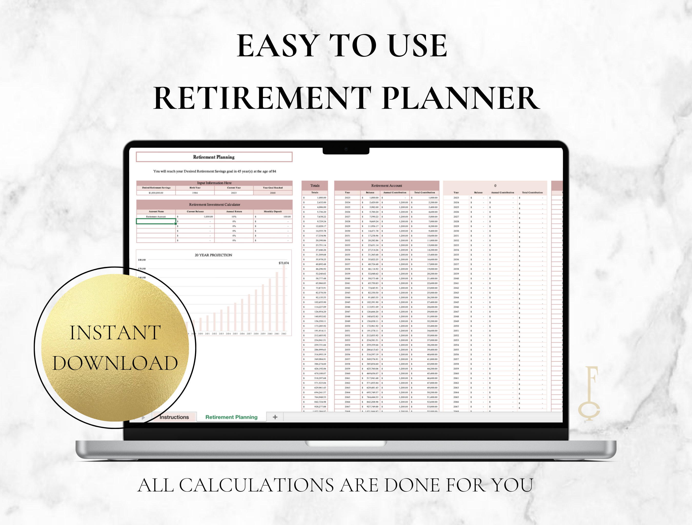 Track Your Nest Egg with a Google Sheets Retirement Planner