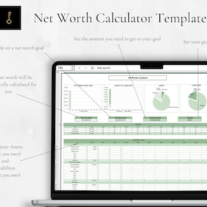 Multi-Year Net Worth Calculator for Budget and Retirement Planning, Excel & Google Sheets Financial Tracker, Expert Designed