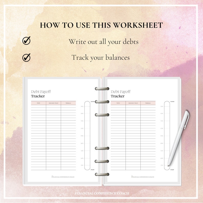 Debt Payoff Tracker, Debt, Debt Pay Off, Debt Payment Tracker, Debt Repayment, Debt Payoff Spreadsheet, Debt Repayment Spreadsheet image 5