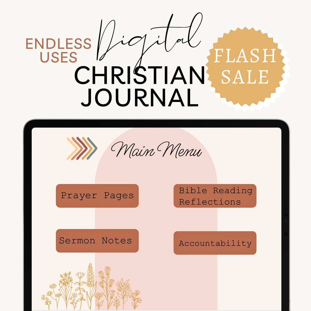 Digital Bible Journal iPad Sermon Notes Prayer Journal for Etsy