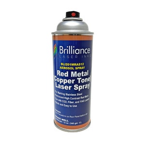 Red (Copper Tone) Stainless Steel Laser Spray Can - 12oz Aerosol
