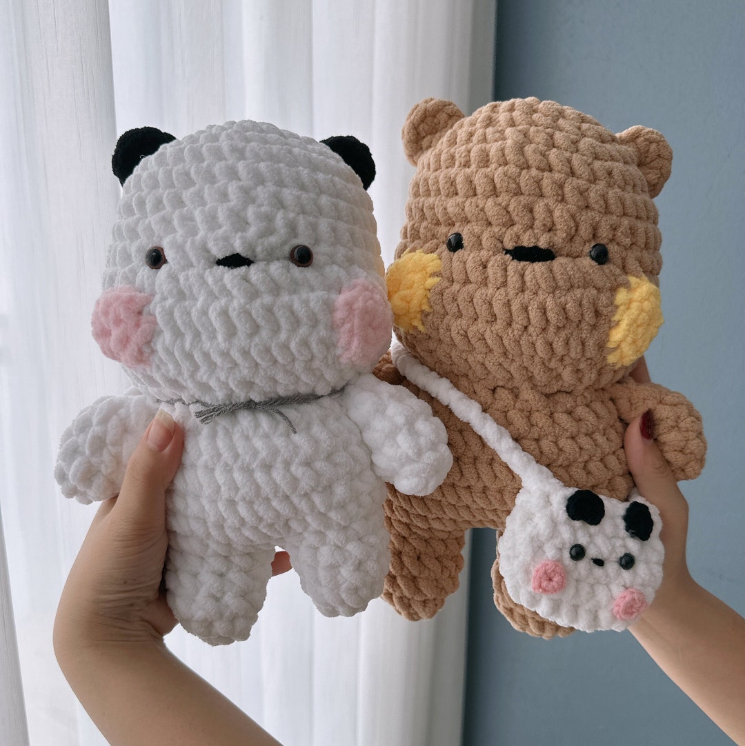 Bubu et Dudu – jouets en peluche Panda Kawaii, oreiller doux, coussin Animal, cadeau d'anniversaire pour enfants Bubu et Dudu – jouets en peluche Panda Kawaii, oreiller doux, coussin Animal, cadeau d'anniversaire pour enfants