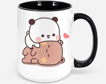 Panda Bär Umarmung Bubu Dudu Klassische Tasse Lustige Geschenke Beste Kaffeetasse Geschenk