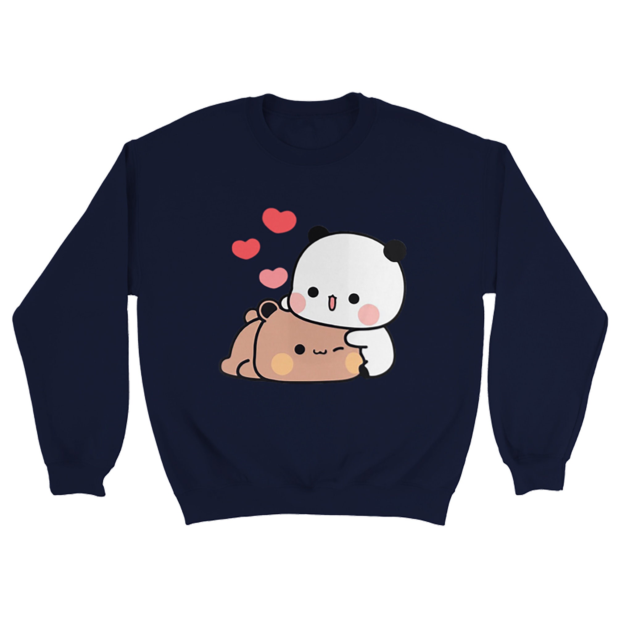 Dudu And Bubu Nesthome Kawaii Panda Bear Hug Bubu And Dudu Love Is Being Cinema Pogether San Valentino Divertente Regalo Unisex Pullover Felpa Con Cappuccio Bubu Dudu