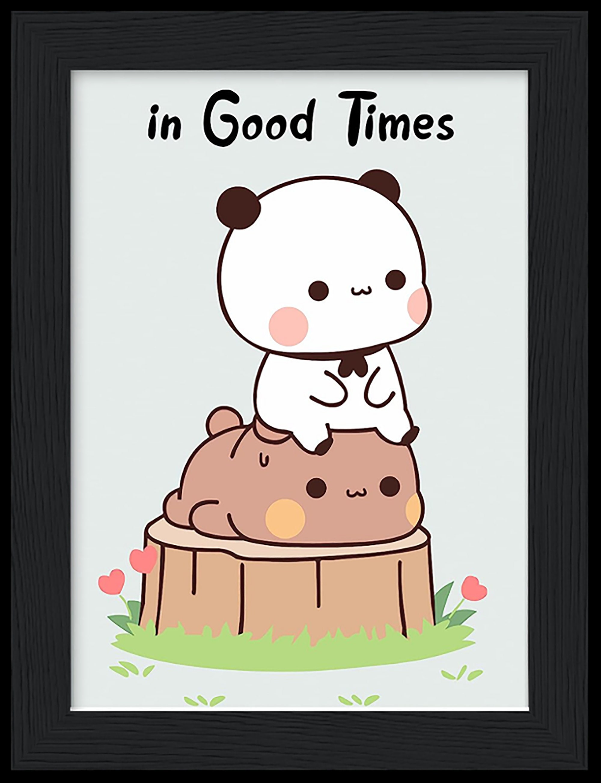 Bubu Dudu Panda Bear Hug Takes Care Of Gives Milk For Soft Button Pin  Customizable Lapel