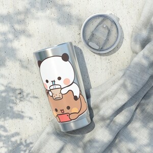 Panda Bear Hug Bubu Dudu Dudu Watching Bubu Playing Game Vagabond 20oz Tumbler