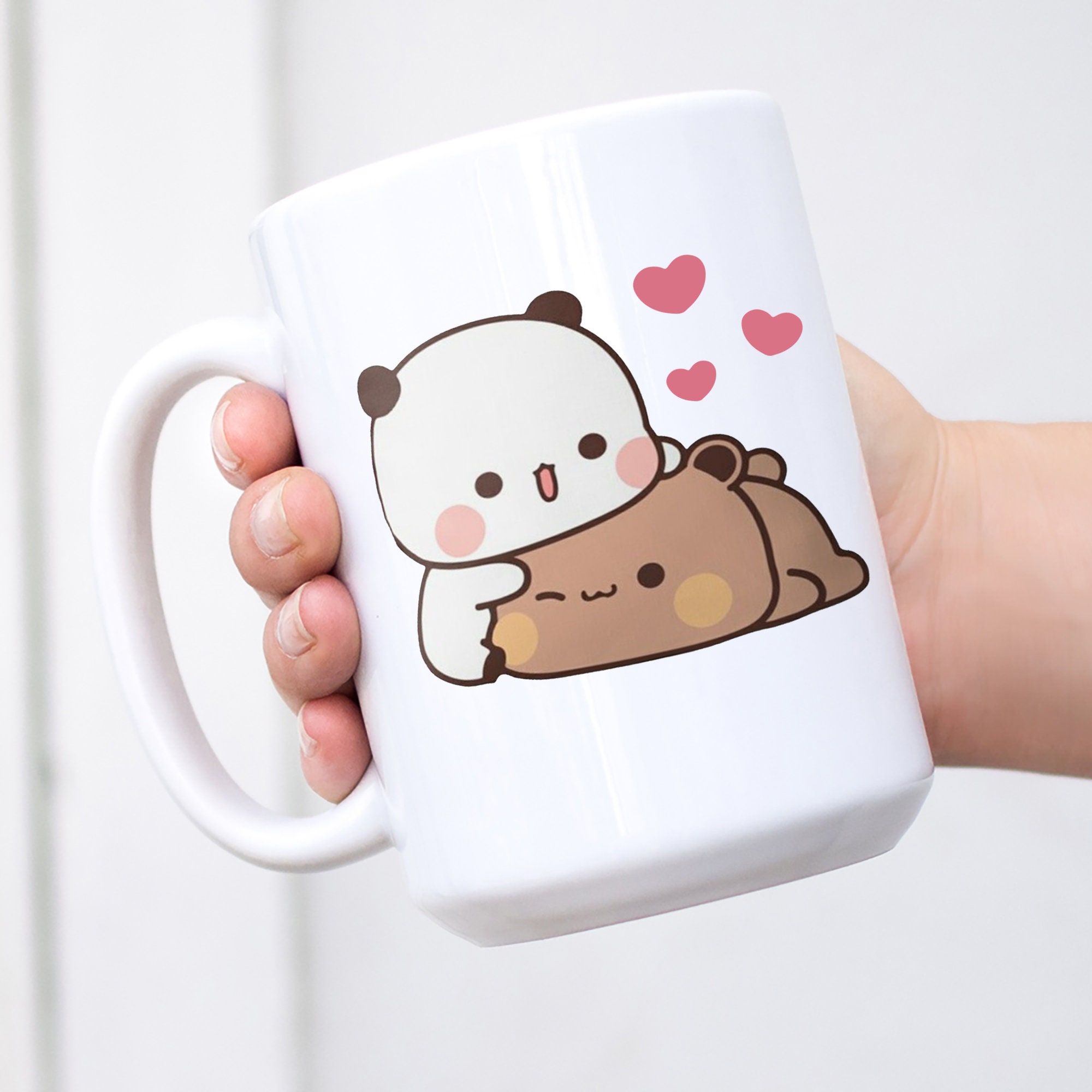 Panda Coffee Cup, Panda Face, Panda Bear Mug, Panda Lover, Bear