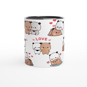 Bubu Dudu Mug, Panda And Brownie Bear Couple Gift zdjęcie 5
