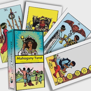 Jeu de tarot en acajou
