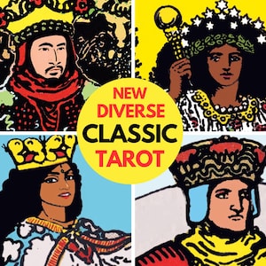 Baraja de Tarot Multicultural y Guía para Principiantes con Guía y Cartas de Tarot Diversas