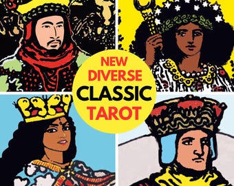 Rider Waite Tarot Deck, 78 Tarot Cards, Tarot Deck with Guidebook, Diverse Tarot Cards