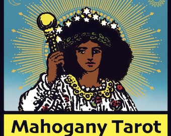 Mahogany Tarot | Black Tarot Deck | Tarot Cards For Beginners | Black Oracle Cards | Tarot Card Deck