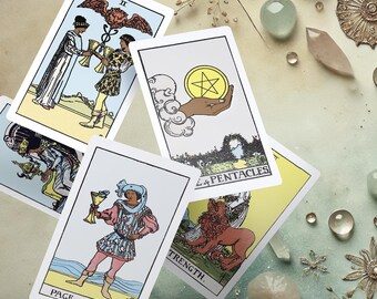 Mahogany Tarot Deck, Tarot Deck With Guidebook, 78 Tarot